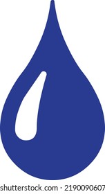 concepto de estilo de negrita plana ilustrado icono de gota 