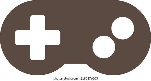 flat bold style concept illustrated icon of game controller 