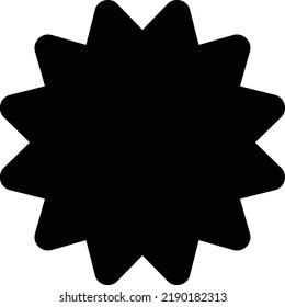 concepto de estilo de negrita plana icono ilustrado de la insignia de certificado 