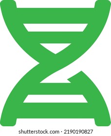 flat bold style concept illustrated icon of DNA   