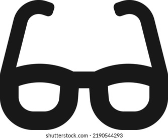 flat bold style concept illustrated icon of glasses 