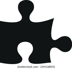 flat bold style concept illustrated icon of puzzle 