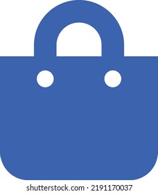 flat bold style concept illustrated icon of shopping bag 
