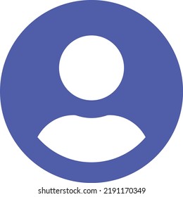 flat bold style concept illustrated icon of profile 