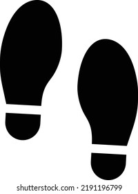 flat bold style concept illustrated icon of shoe steps
