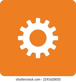 flat bold style concept illustrated icon of setting 