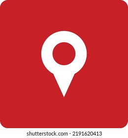 concepto de estilo de negrita plana ilustrado icono de gps 