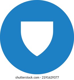 flat bold style concept illustrated icon of shield 