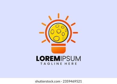 Flachbombenmoon-Logo-Symbol Symbol Symbol Logo Vektorgrafik