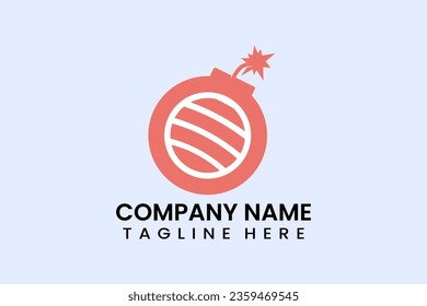 Flachbombe-Sushi-Logo Symbol Symbol Symbol Vektorgrafik