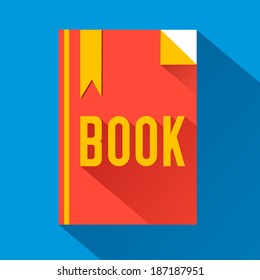 flat book design. vector illustration concept