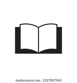 Flaches Buch Symbol Vektorgrafik Symbol.