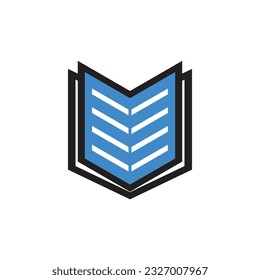 Flat Book icon symbol vector Illustration.