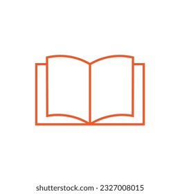 Flat Book icon symbol vector Illustration.