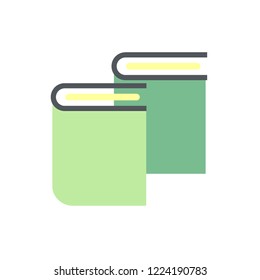 flat books icon