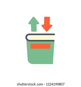 flat books icon