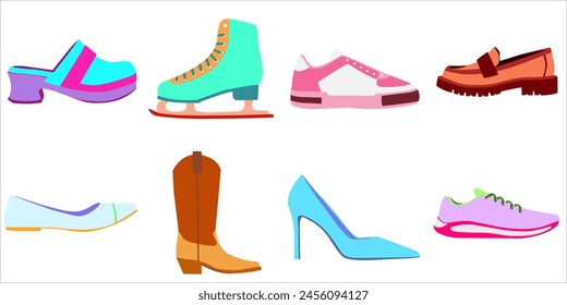 Flat, Boots, Heels, Loafers, Sneakers, Running Shoes