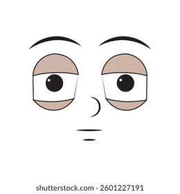 Flat boring expression emote avatar