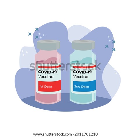 flat bottle design vaccine phase one and two