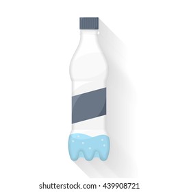 flat bottle of water