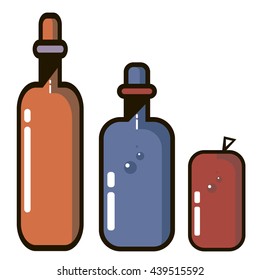 Flat bottles