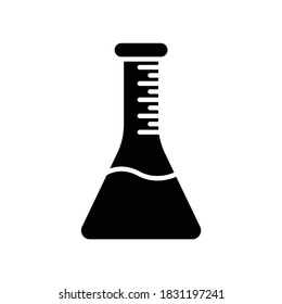 Flat Bottom Flask glyph icon