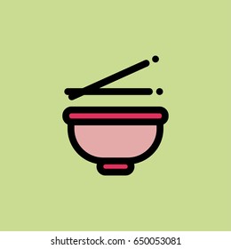 flat bowl icon