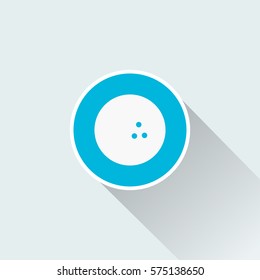flat bowling ball icon