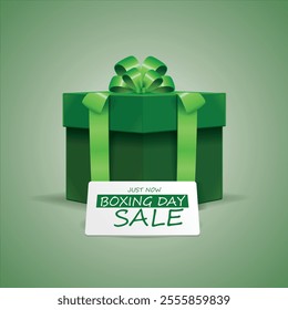 Flat boxing day sale background