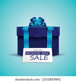 Flat boxing day sale background
