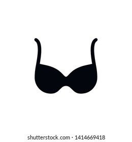 flat bra icon. vector illustration