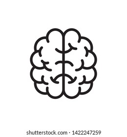 flat brain icon symbol sign, logo template, vector, eps 10