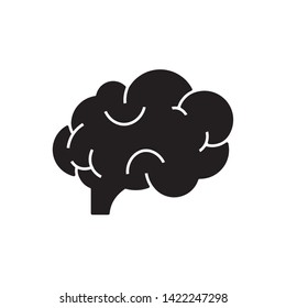 flat brain icon symbol sign, logo template, vector, eps 10