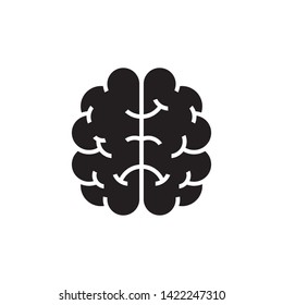 flat brain icon symbol sign, logo template, vector, eps 10