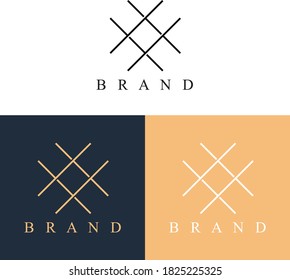 Flat, Brand, Business, Line, Vektorrundsymbol, Kleiderabzeichen-Logo. 