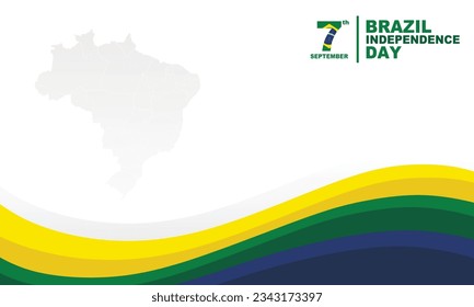 Plano Brasil Independencia de fondo con espacio para copiar, perfecto para oficina, empresa, escuela, medios sociales, publicidad, impresión y más