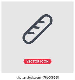 Flat Bread Vector Icon Illustration.Premium Quality.