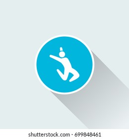flat break dance man icon
