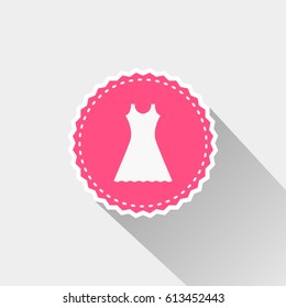 flat bride dress icon
