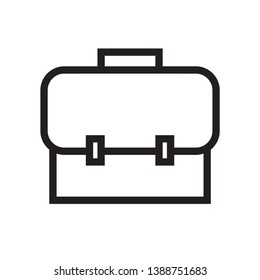 flat briefcase icon sign symbol, vector, eps 10