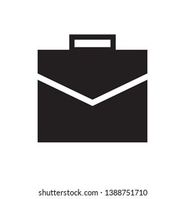 flat briefcase icon sign symbol, vector, eps 10