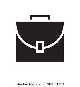 flat briefcase icon sign symbol, vector, eps 10