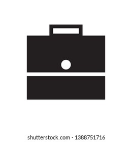 flat briefcase icon sign symbol, vector, eps 10