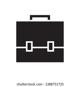 flat briefcase icon sign symbol, vector, eps 10