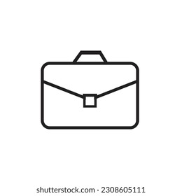 Símbolo de icono de maletín plano vector Ilustración.