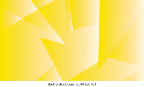 flat bright yellow lowpoly abstract background vector 