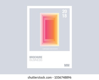 Flat Brochure Cover. A4 brochure cover. brochure template.brochure mockup. catalogue