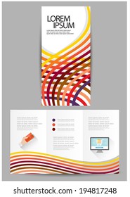 flat brochure design