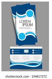 flat brochure design