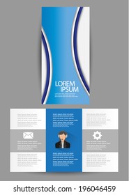 flat brochure design